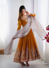 Tew Heavy Georgette With Multy Thread Heavy 5mm Embroidery Sequence Work Top With Bottom Dupatta Online Wholesale